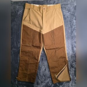 BOB ALLEN canvas nylon brush hunting shooting pants 36x29 vtg 70s 80s usa made